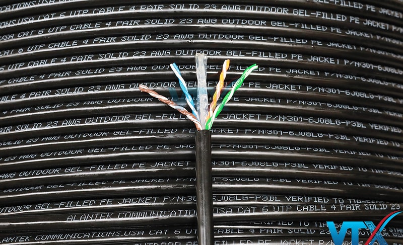 Thông số in trên cáp mạng Alantek Cat6 UTP