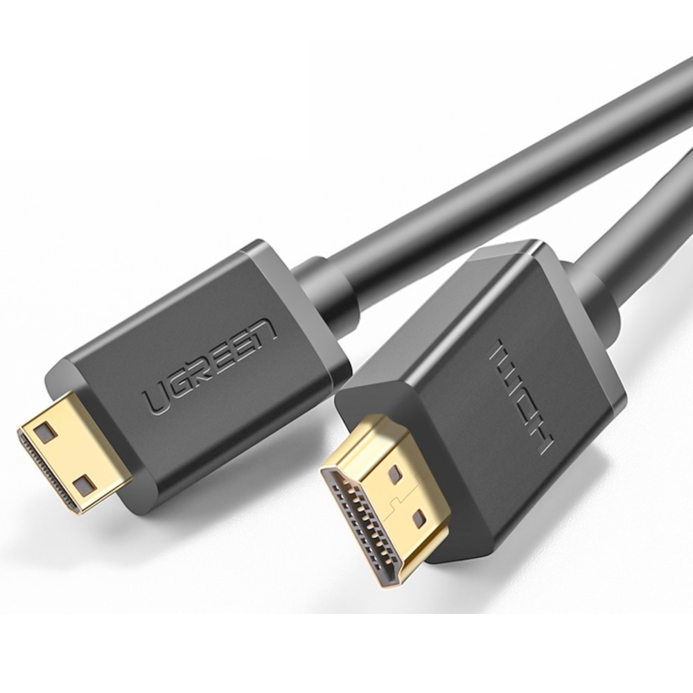 Dây Mini HDMI 1M Ugreen hỗ trợ độ phân giải 4K chính hãng UG-10195