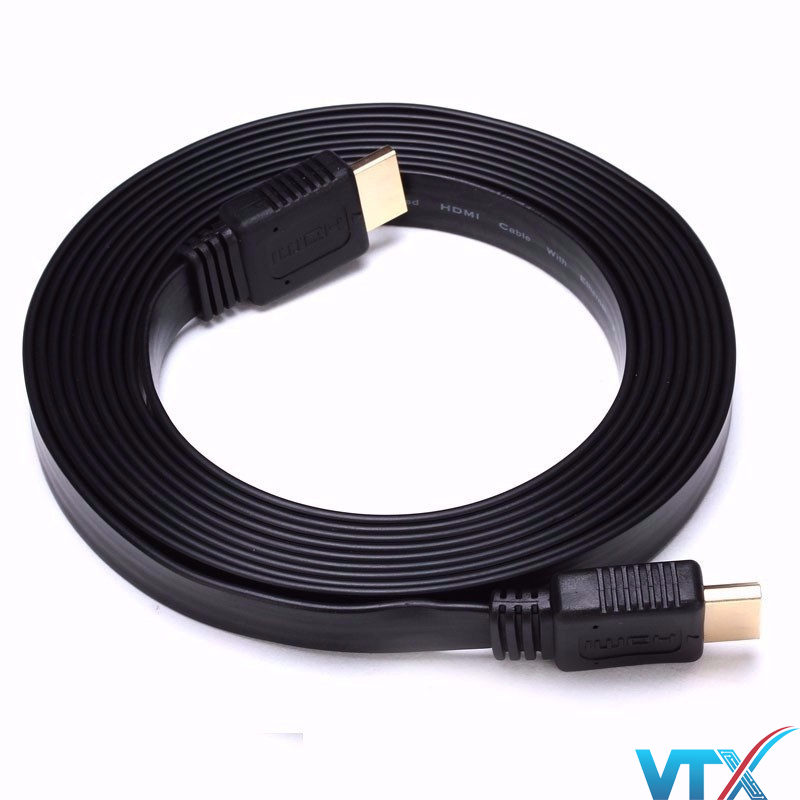 Dây HDMI Ugreen dẹt vỏ nhựa 10M trợ 3D 4K UG-30114
