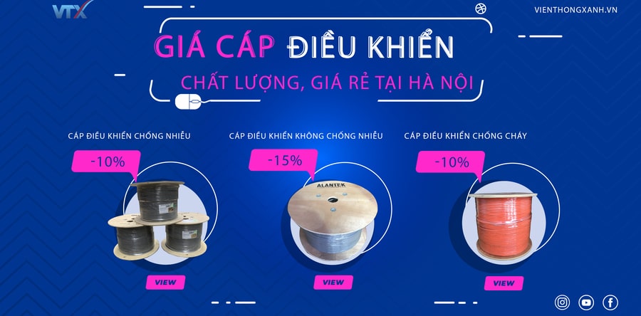 Khuyến mại mua cáp điều khiển Siêu Hot tại Viễn Thông Xanh