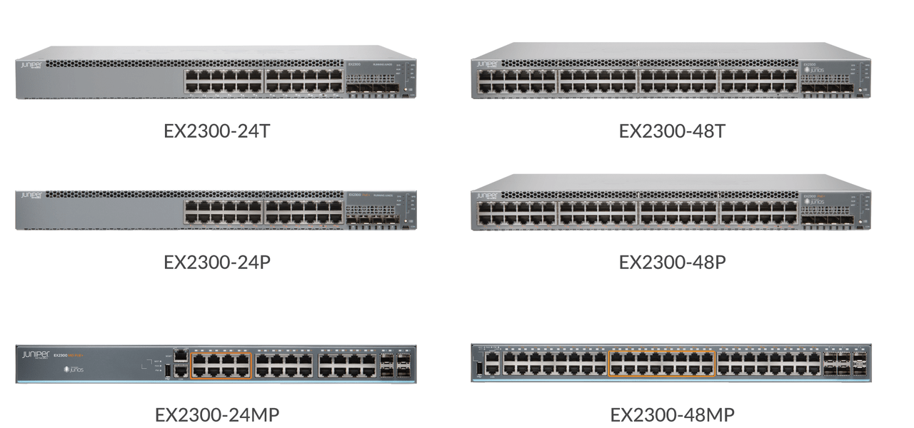 Switch Juniper 48 Port 10/100/1000BaseT EX2300-48P-TAA