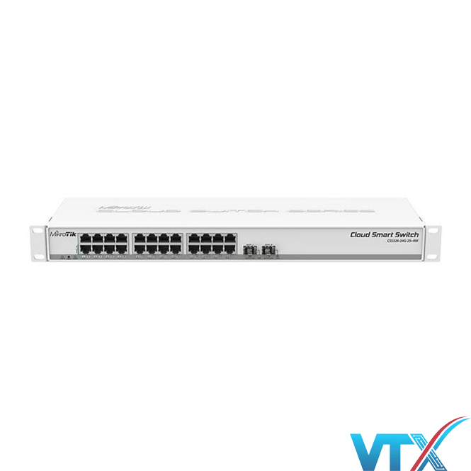 Switch chia mạng Mikrotik CSS326-24G-2S+RM