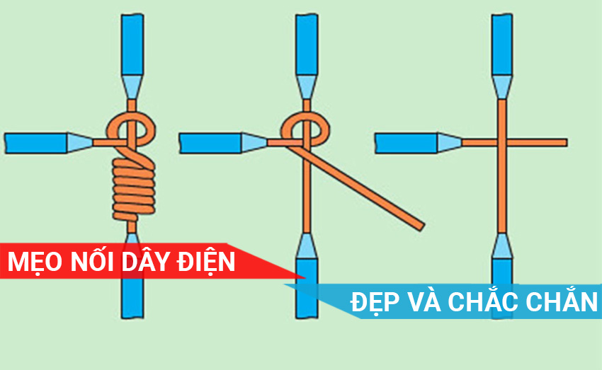 Mẹo nối dây điện đẹp và chắc chắn nhất