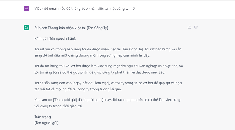 Chat GPT Viết Email: