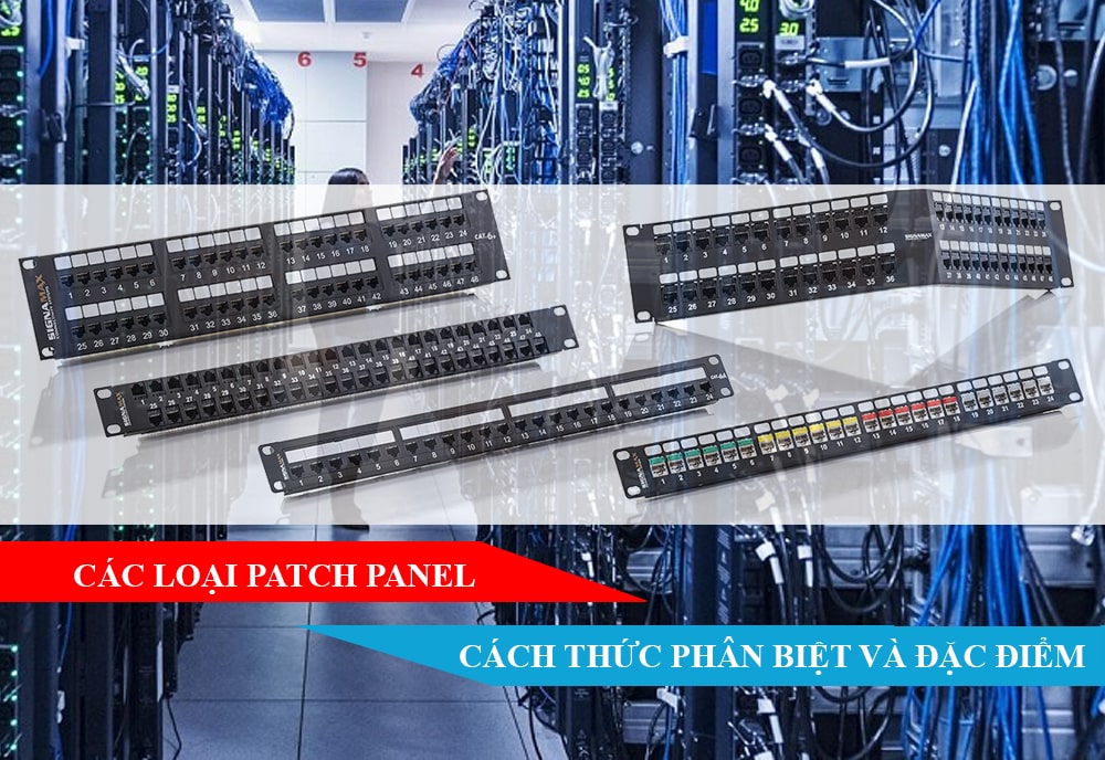 Các loại patch panel: Cách thức phân biệt và đặc điểm