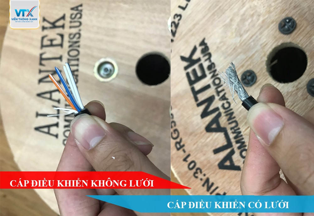Phân loại cáp điều khiển có lưới và cáp điều khiển không lưới