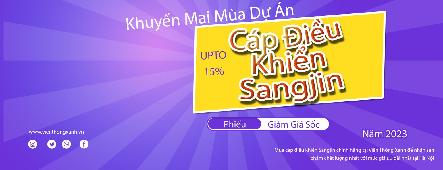 Khuyến mại cáp điều khiển Sangjin