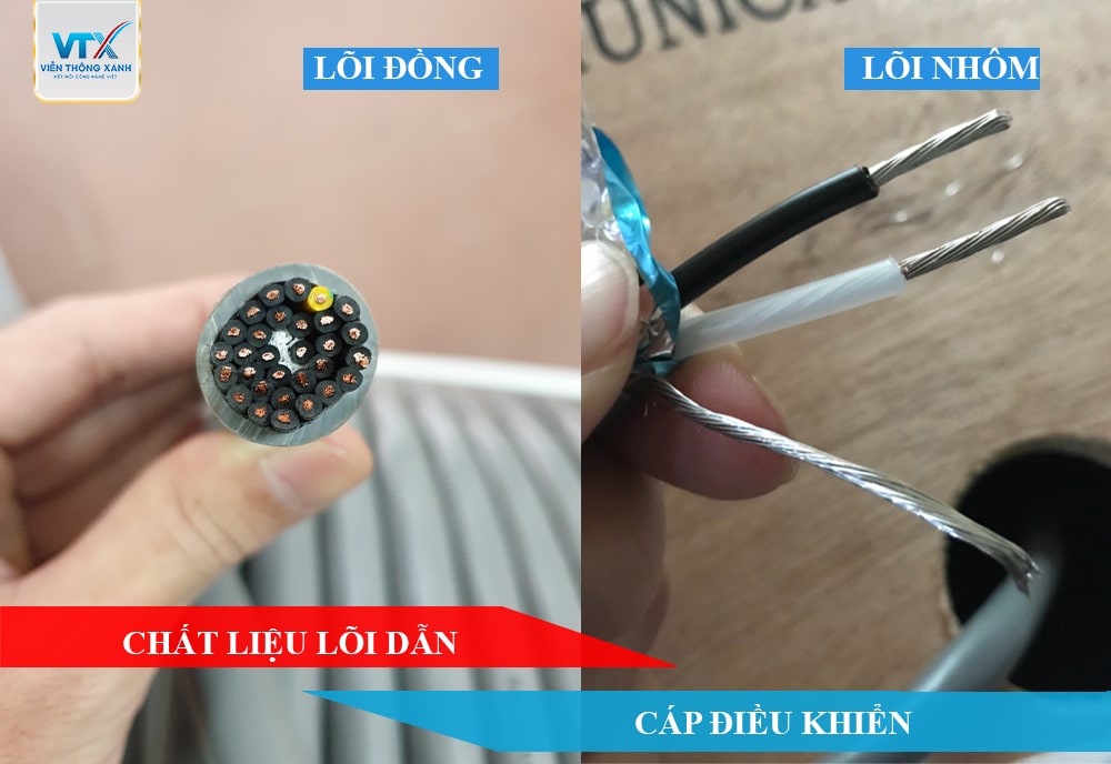 Cấu trúc lõi dẫn cáp điều khiển