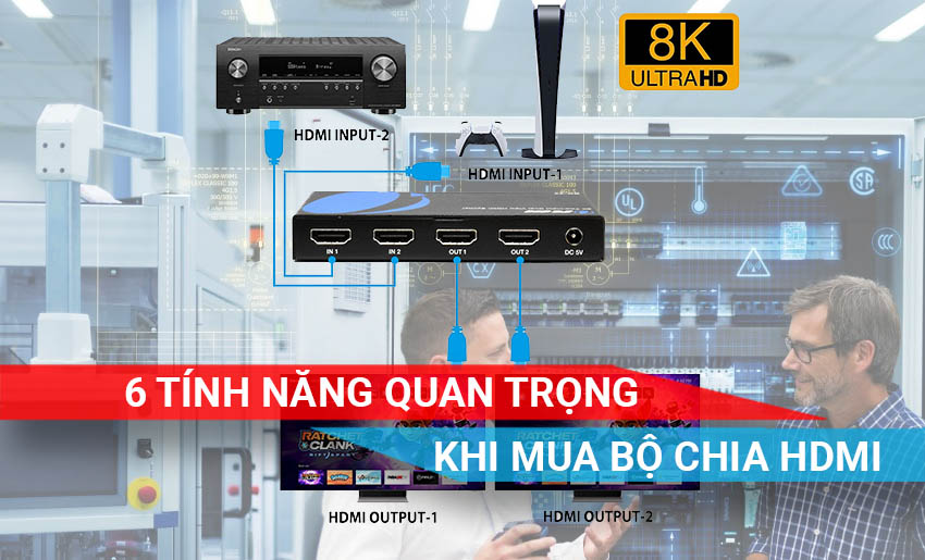 các tính năng quan trong khi mua bộ chia HDMI