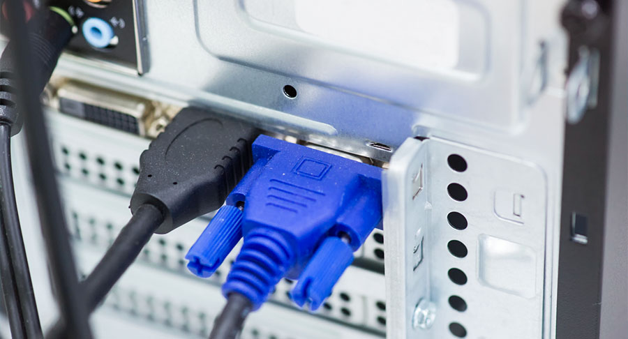 cổng VGA kết nối với màn hình máy tính