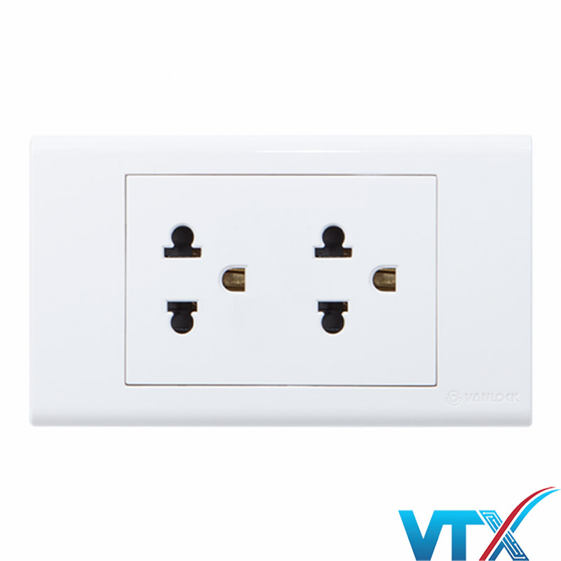 Ổ cắm 2 3 chấu 16A S18UE2