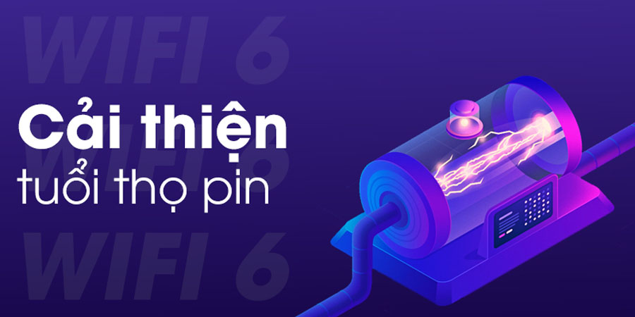 công nghệ wifi 6 cải thiệt tuổi thọ PIN