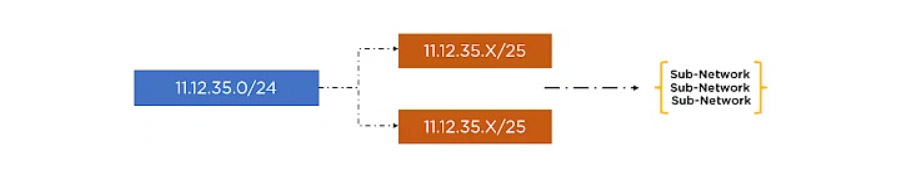 minh họa cách mạng con subnet hoạt động