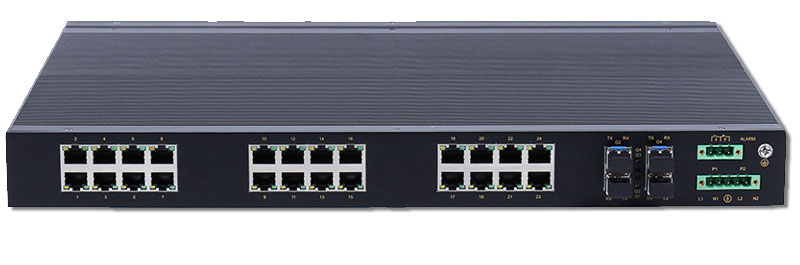 IES2028-4GS Switch Ethernet công nghiệp UPCOM 24 cổng 10-100 và 4 cổng Gigabit SFP