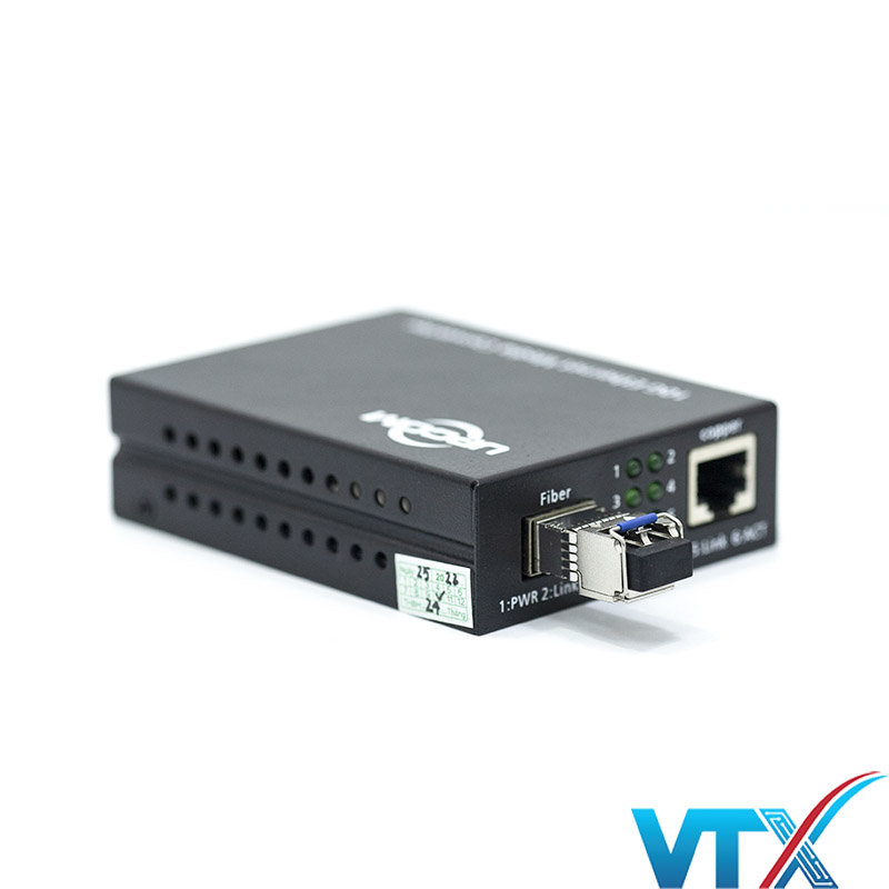 UPCOM MC401 Media Converter 10Gbps 1 cổng SFP + 1 cổng Rj45 (1)