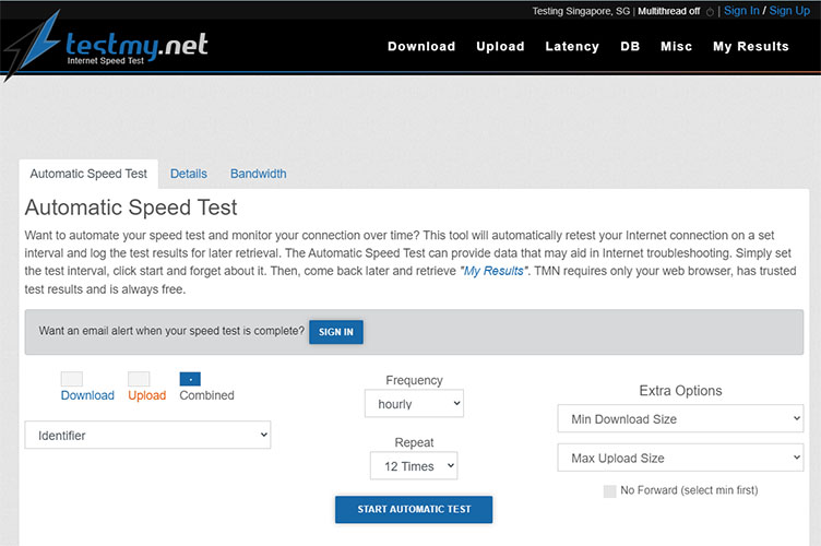 công cụ đo mạng Testme.net