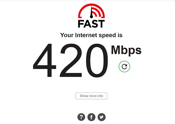 công cụ đo mạng fast
