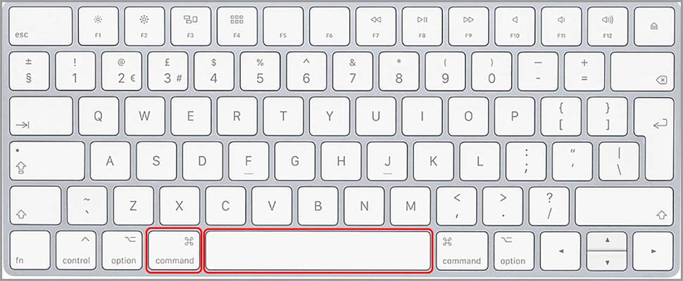 tổ hợp phím Command + Space