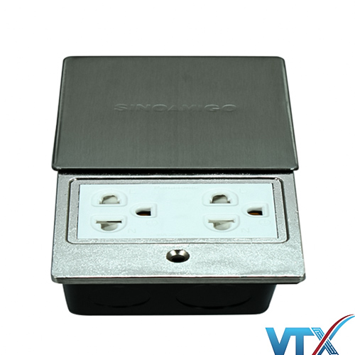 Ổ cắm âm sàn nắp trượt Sino Amigo SHP-M1S chất lượng cao