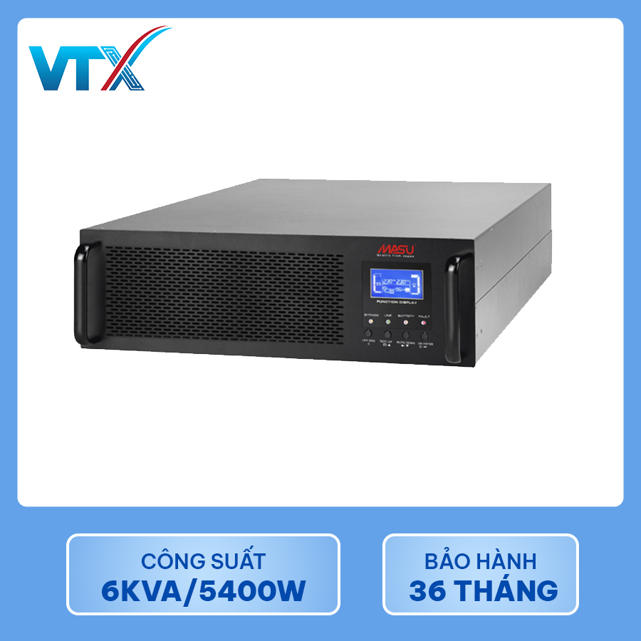Bộ lưu điện UPS Online Rack Masu MS-6KRS LCD