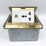 Ổ cắm âm sàn 1 ổ 3 chấu + 1 cổng mạng LAN Tenko TK-J02-20 (2)
