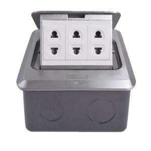 Ổ điện âm sàn 3 ổ 2 chấu Tenko TK-J02-12