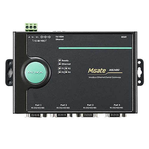 MGate MB3480 Bộ chuyển đổi Modbus Gateways 4 cổng RS232422485 sang Ethernet (2)