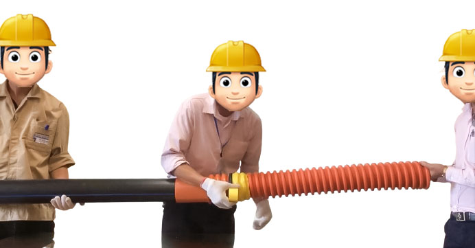dùng băng keo PVC để cuộn bên ngoài cùng