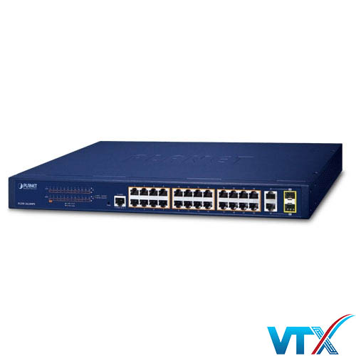 FGSW-2624HPS - Switch được quản lý 24-Port 10_100TX 802.3at PoE + 2-Port Gigabit TP_SFP