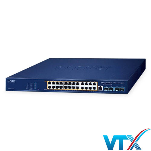 GS-4210-24UP4X - Switch quản lý 24-Port 10_100_1000T 802.3bt PoE + 4-Port 10G SFP+
