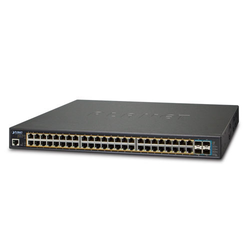 GS-5220-48P(L)4X(R) Switch L3 48x1G 802.3at PoE + 4x10G SFP+ Bộ chuyển đổi quang điện (1)