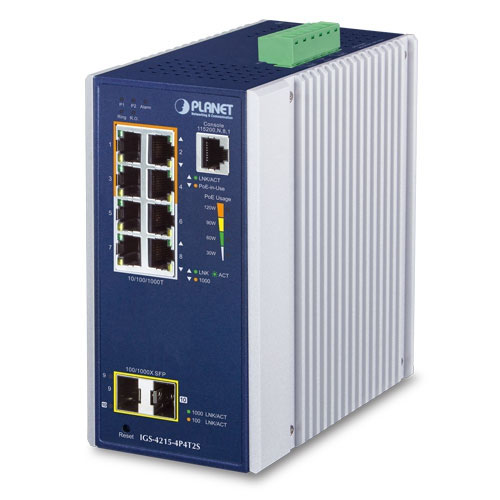 IGS-4215-4P4T2S Switch công nghiệp 4x1GPoE + 4x1G RJ45 + 2x1G SFP (1)