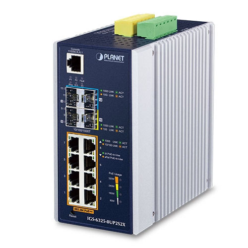 Switch công nghiệp L3 PLANET IGS-6325-8UP2S2X