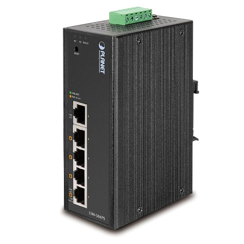 ISW-504PS Switch công nghiệp 4 cổng 10100Mbps PoE