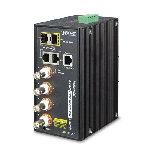 LRP-422CST Switch công nghiệp 4xCoax + 2x1G+ 2xSFP PoE (1)