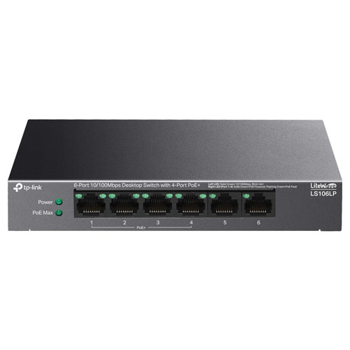 LS106LP Switch TP-LINK Để Bàn 6 Cổng 10100Mbps với 4 Cổng PoE (1)