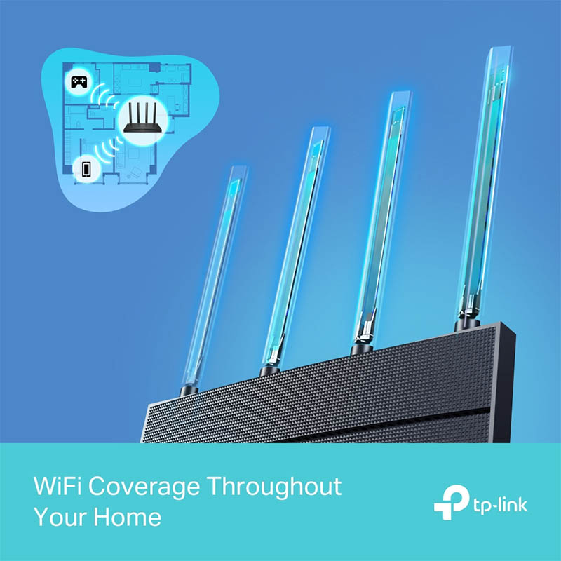 Router Wi-Fi 6 BĂng Tần Kép Gigabit AX1500 Archer AX12_5
