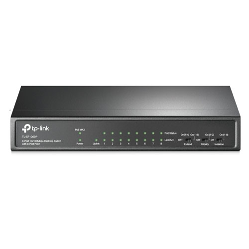 TL-SF1009P Switch PoE TP-Link để bàn 9 Cổng 10100Mbps với 8 Cổng PoE+ (1)