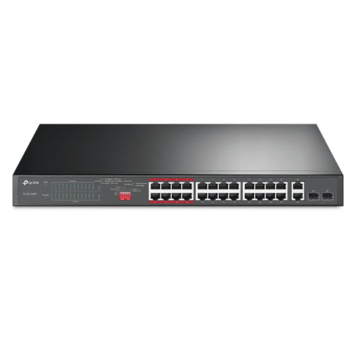 TL-SL1226P Switch TP-LINK 24 cổng POE+ 10100Mbps + 2 cổng Gigabit (1)