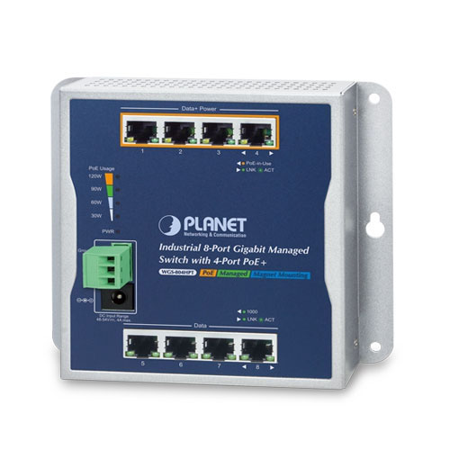 WGS-804HPT Switch công nghiệp L2+ 8x1G với 4 cổng PoE+ (1)