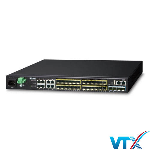 XGS3-24242 - Switch Layer 3 24-Port 100_1000X SFP + 8-Port Shared TP + 4-Port 10G SFP+