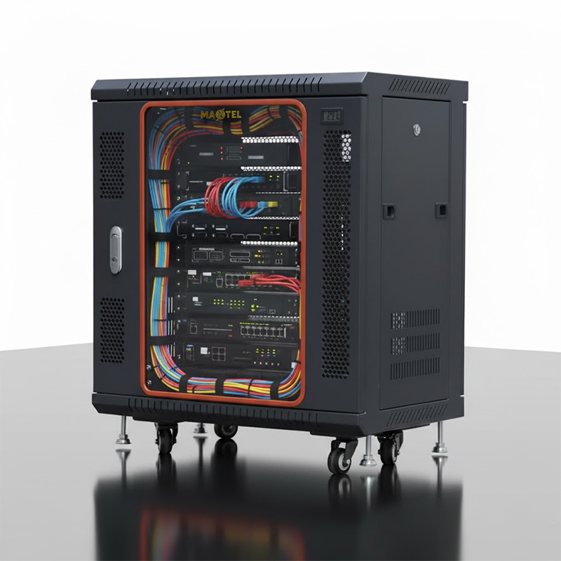 Tủ rack 12UD600 Maxtel với không gian chiều sâu 600mm