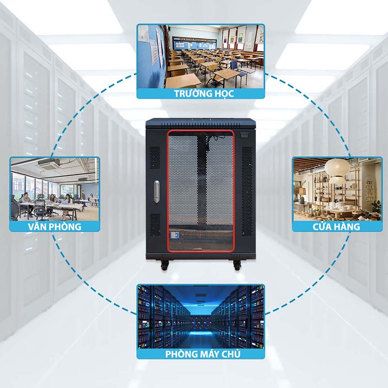 Ứng dụng của tủ rack 15U Maxtel