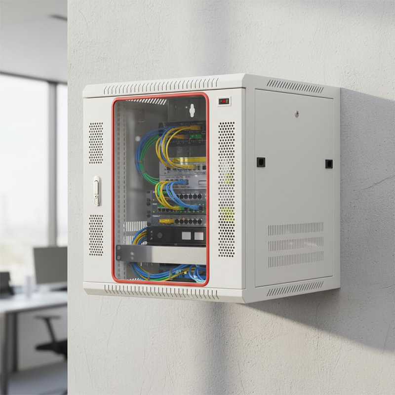 tủ rack 12u treo tường văn phòng
