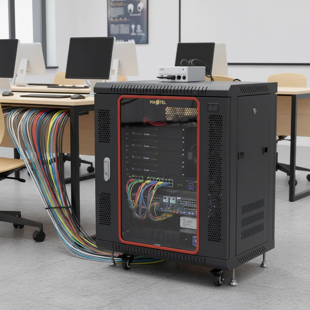 các phụ kiện đi kèm của tủ rack 12u d600