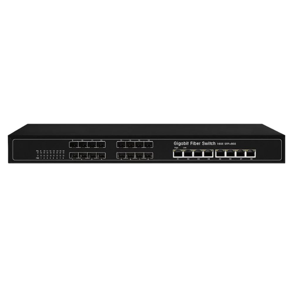 Converter 16 cổng SFP + 8 cổng RJ45 1G HDtec (1)