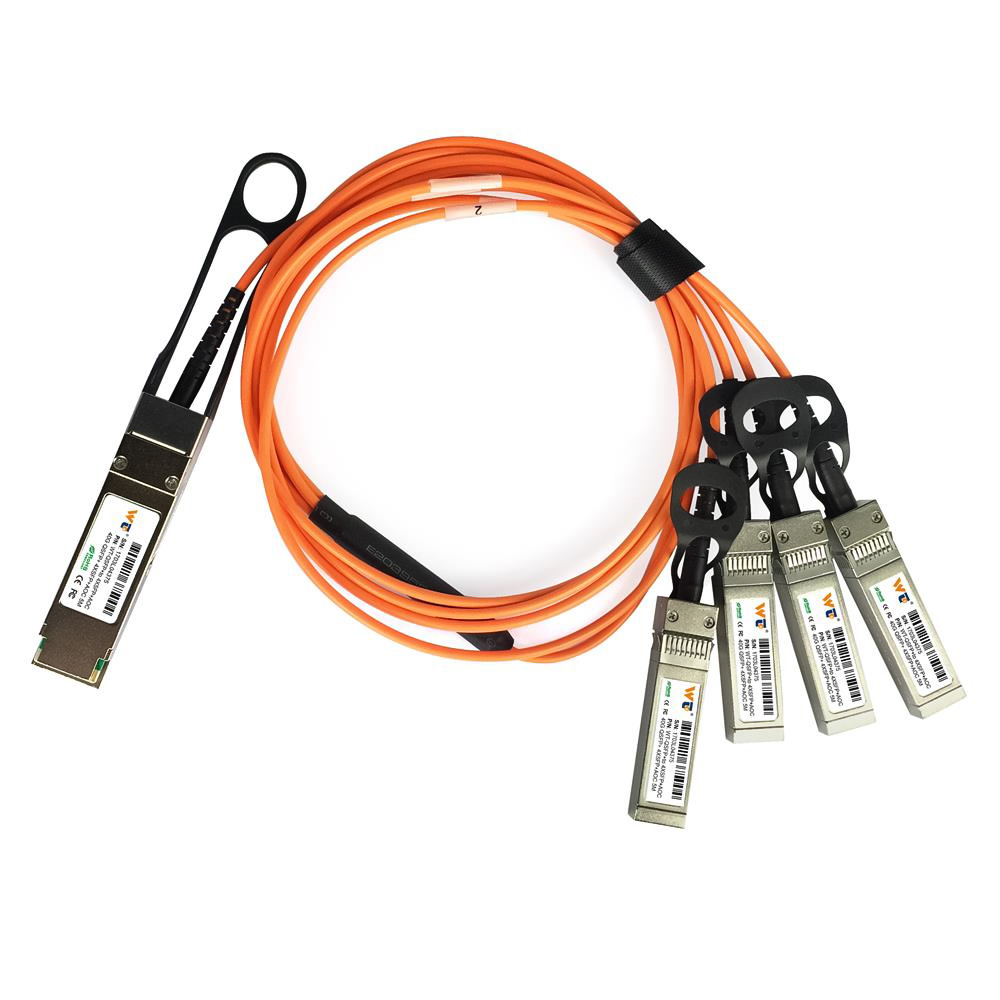 WT- QSFP+ đến 4SFP+ AOC