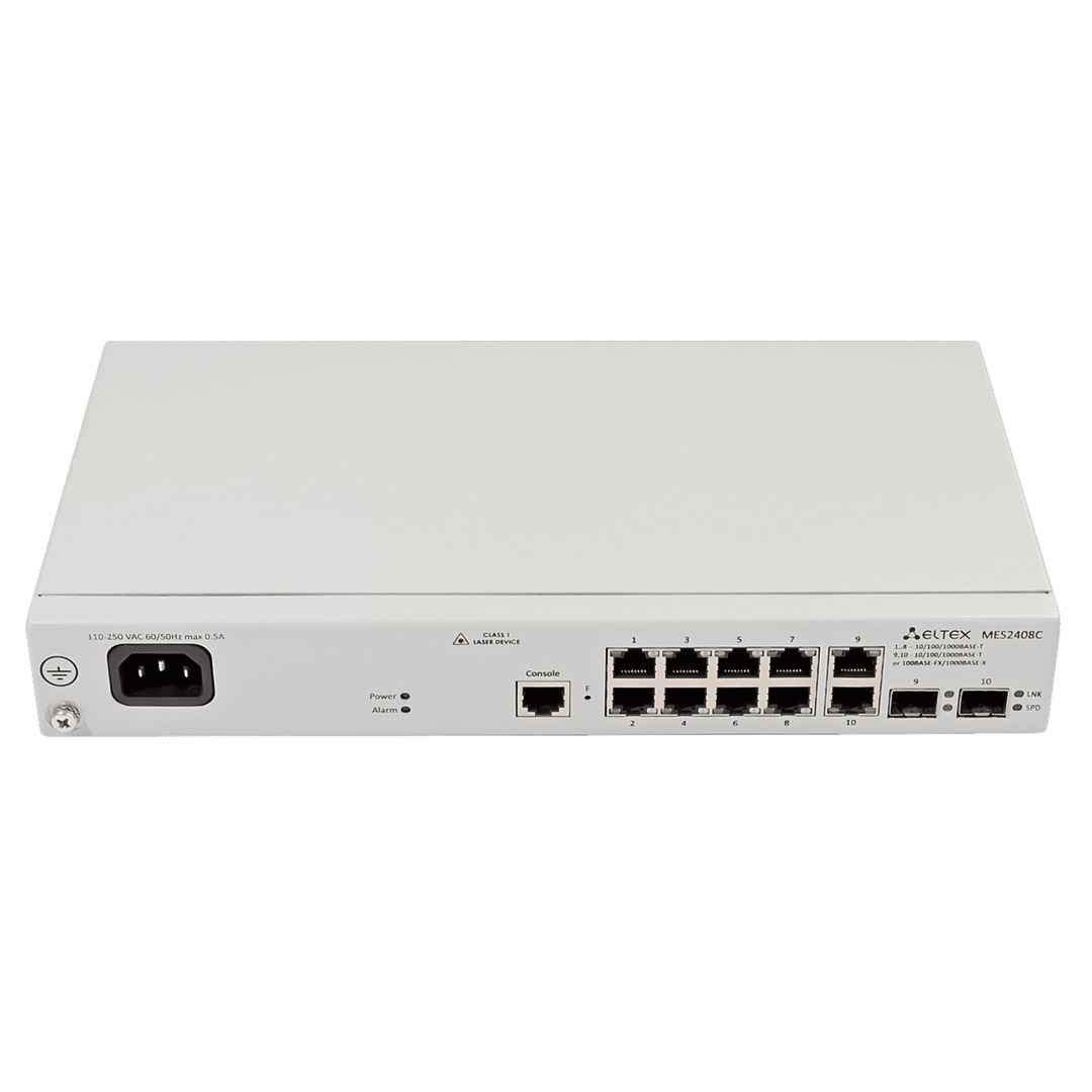 mặt trước switch chia mạng Eltex MES2408C
