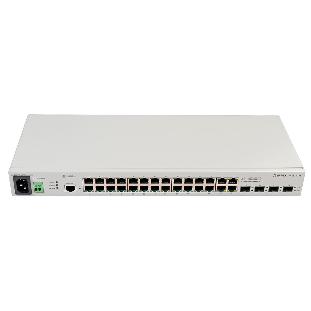 mặt trước switch chia mạng eltex MES2428B