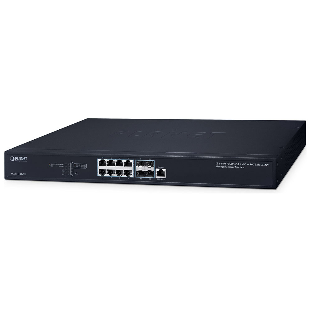 Switch Planet XGS-6311-8T4XR Layer3 8 cổng 10GBASE-T + 4 cổng 10GBASE-X SFP+